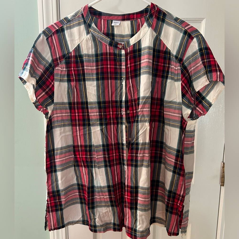 Women’s Large Old Navy Plaid Top
